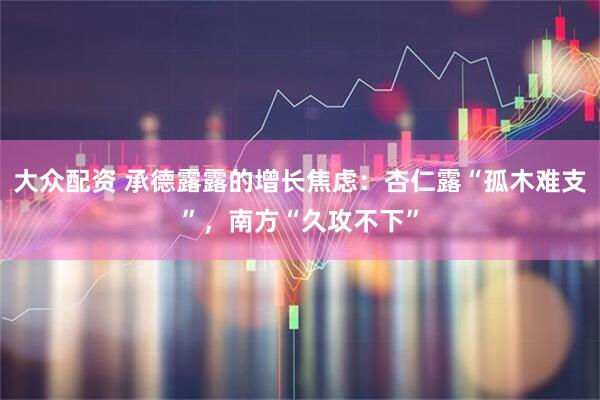 大众配资 承德露露的增长焦虑：杏仁露“孤木难支”，南方“久攻不下”