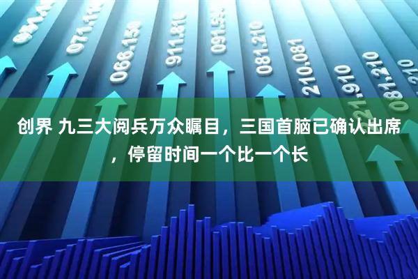 创界 九三大阅兵万众瞩目，三国首脑已确认出席，停留时间一个比一个长